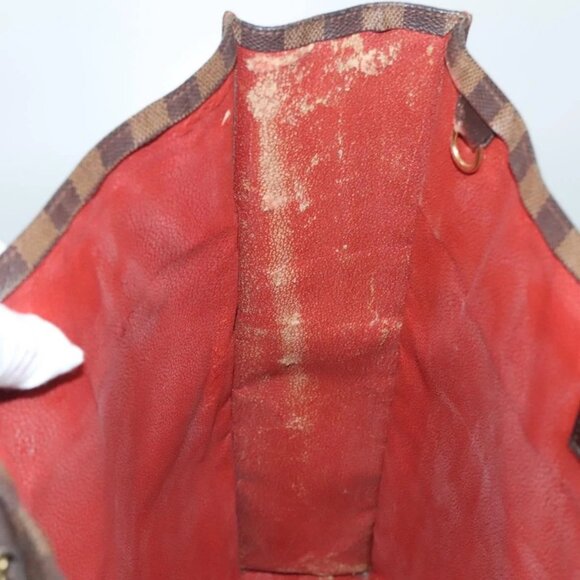 LOUIS VUITTON Damier Ebene Sac Plat Hand Bag N51140 LV Auth 118710 - Picture 11 of 16